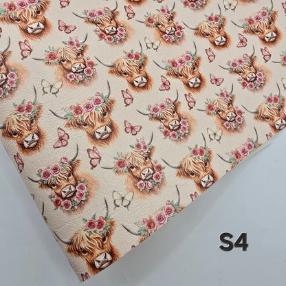 Highland Cow Collection Artisan Leatherette