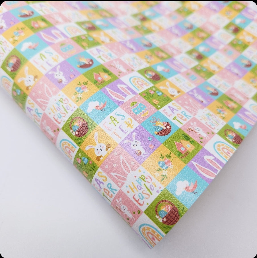 Checkered Easter Artisan Leatherette