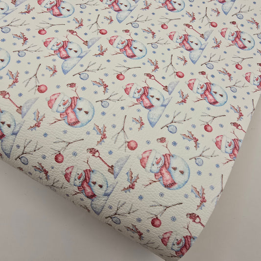 Frosty Snowman Artisan Leatherette