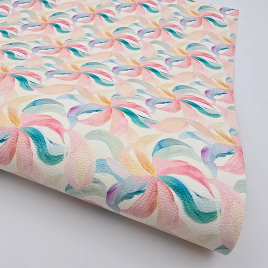 Abstract Watercolour Ribbons Artisan Leatherette