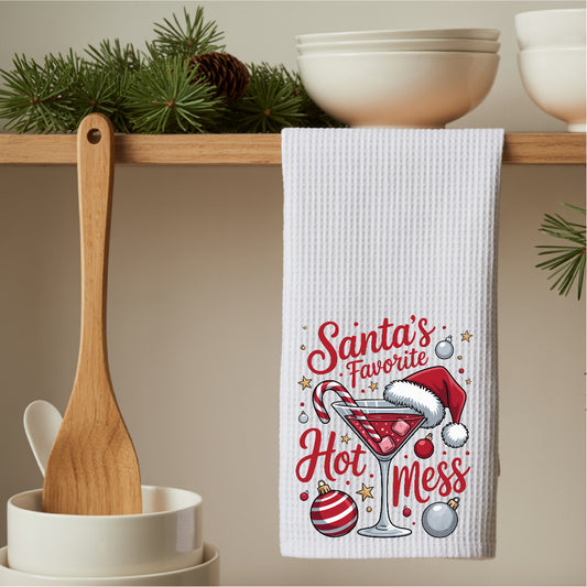 Santas Hot Mess | Iron on HTV Decals