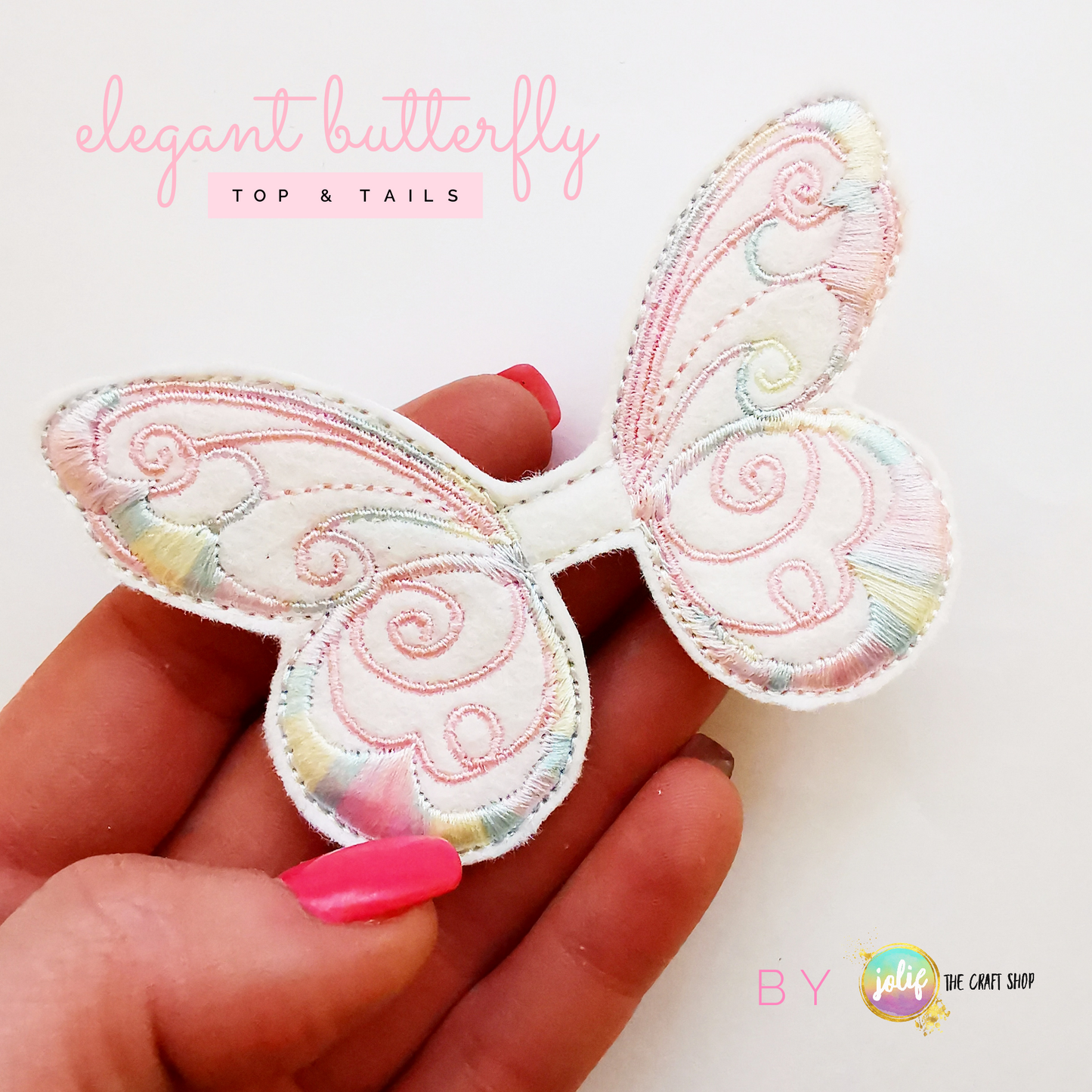 Pastel Rainbow Elegant Butterfly Top & Tails